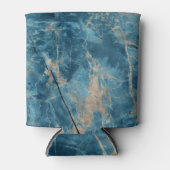 Aqua Onyx Marmer: Ontwerp met hoge resolutie. Blikjeskoeler (Voorkant)