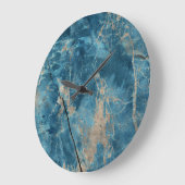 Aqua Onyx Marmer: Ontwerp met hoge resolutie. Grote Klok (Hoek)
