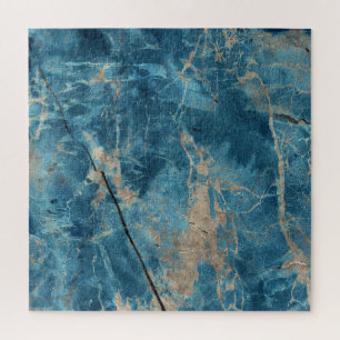 Aqua Onyx Marmer: Ontwerp met hoge resolutie. Legpuzzel