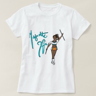 Aqua Oranje Twirl Girl T-Shirt