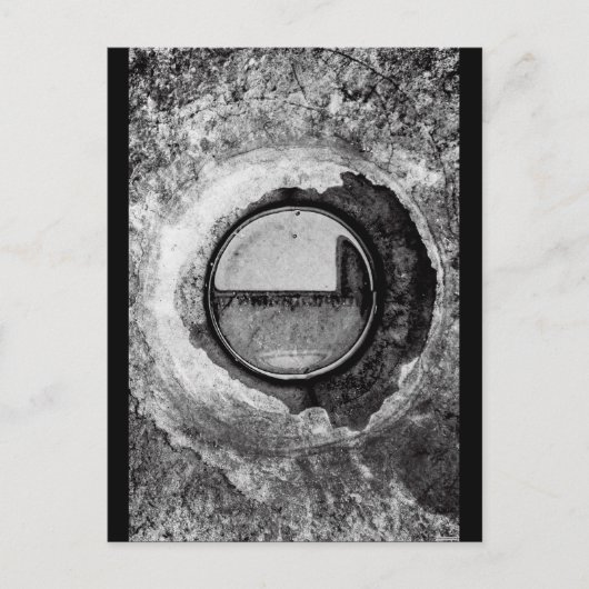 "Aqua Orb Gray" JTG Art Briefkaart (Voorkant)