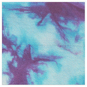 Aqua & Paars Kaleidoscoop Stropdas-Dye Stof
