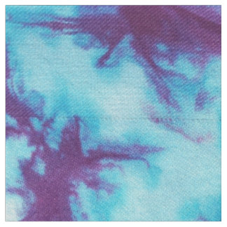 Aqua & Paars Kaleidoscoop Stropdas-Dye Stof