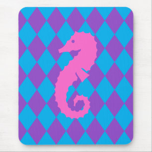 Aqua & Paarse diamanten Muismat