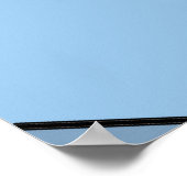 Aqua Paarse extra grote afdrukken Poster (Hoek)