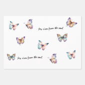 Aqua Paarse Joy komt uit de Soul Butterfly Inpakpapier Vel (Voorkant 2)