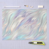 Aqua Paarse Parel Swirl Tissuepapier (Craft)