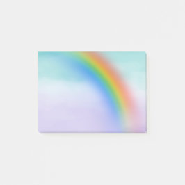 Aqua Paarse Rainbow Ombre Waterverf Post-it® Notes