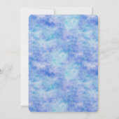 Aqua Paarse witte eenhoorns Verjaardag Kaart (Achterkant)