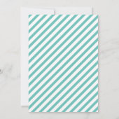 Aqua Paarse Zeemeermin Baby shower Game Uitnodigin Kaart (Achterkant)