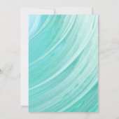 Aqua Paint Foto Afstudeerfeest Kaart (Achterkant)