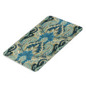 Aqua Paisley Fine  Floral Pattern Magneet (Linkerzijde)