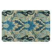 Aqua Paisley Fine  Floral Pattern Magneet (Horizontaal)