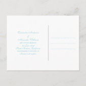 Aqua Paradise Deco Chic Save the Date Briefkaart (Achterkant)