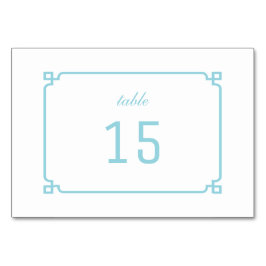 Aqua Paradise Deco Chic Table Kaart