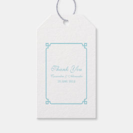 Aqua Paradise Deco Chic Wedding Cadeaulabel