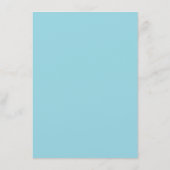 Aqua Paradise Deco Chic Wedding Info Kaart (Achterkant)