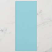 Aqua Paradise Deco Chic Wedding Menu (Achterkant)