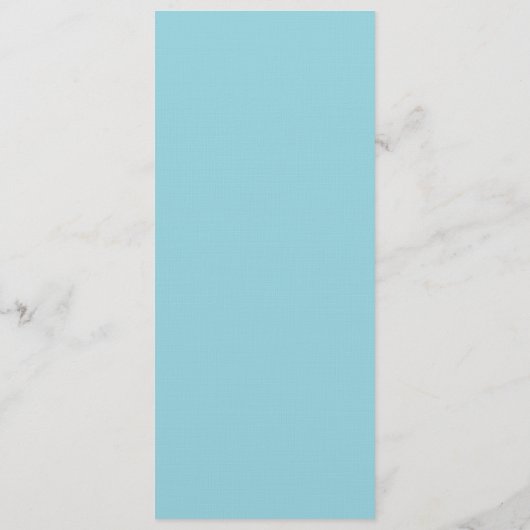 Aqua Paradise Deco Chic Wedding Menu (Achterkant)