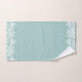 Aqua Patronen en Monogram Handdoekset Bad Handdoek (Handdoek)