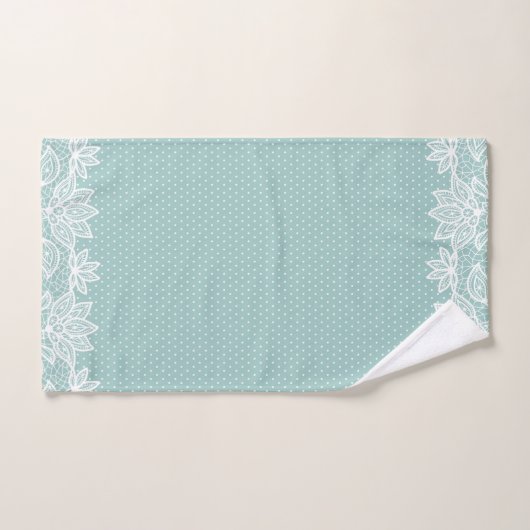 Aqua Patronen en Monogram Handdoekset Bad Handdoek (Handdoek)