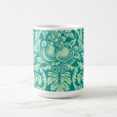 Aqua Pattern Art Mok Cup (Center)