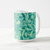 Aqua Pattern Art Mok Cup (Voorkant rechts)