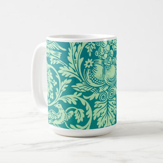 Aqua Pattern Art Mok Cup (Voorkant links)