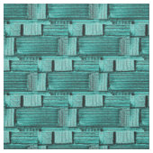 Aqua Pattern Fabric Stof (Swatch)