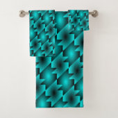AQUA PATTERN ONTWERP BAD HANDDOEK (Insitu)