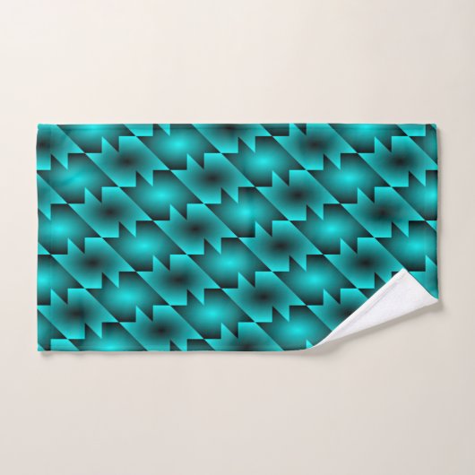 AQUA PATTERN ONTWERP BAD HANDDOEK (Handdoek)