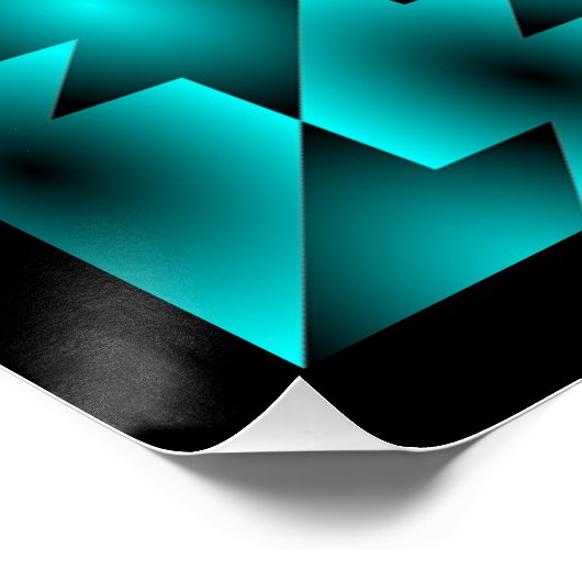 AQUA PATTERN ONTWERP POSTER (Hoek)