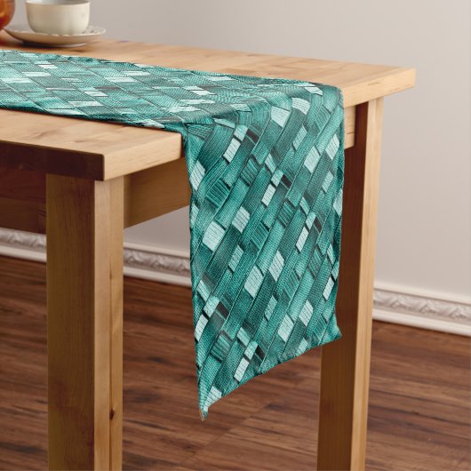 Aqua Pattern Table Runner Medium Tafelloper (Voorbeeld)