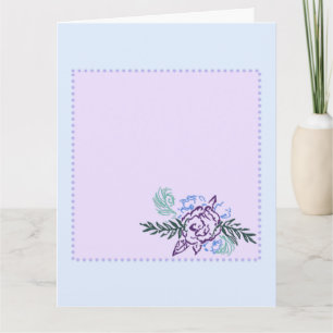 Aqua Pauw Aquarel Rozen Huwelijkskaart Kaart