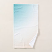  Aqua Peach White Ombre    Bad Handdoek (Handdoek)