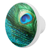 Aqua Peacock Keramische Knop (Rechts)
