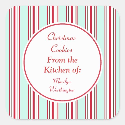 Aqua Peppermint Keuken Stickers (Voorkant)