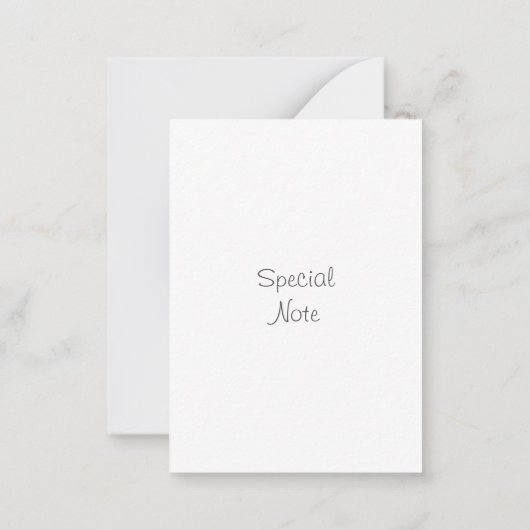 Aqua Periwinkle Gele Waterverf Bloemstenen Notitiekaartje (Achterkant)