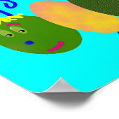 Aqua Personalized Caterstrand Poster (Hoek)