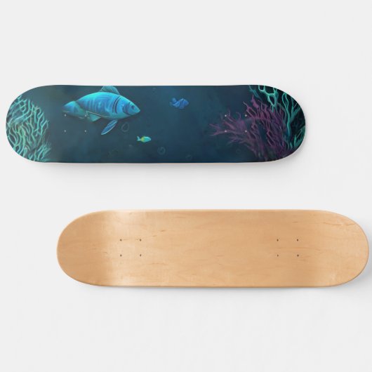 Aqua Persoonlijk Skateboard (Horizontaal)