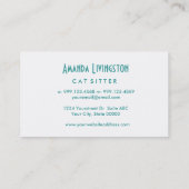 Aqua PET CARE BUSINESS Simple Style V63F Visitekaartje (Achterkant)