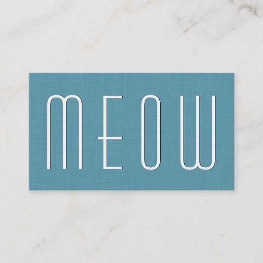 Aqua PET CARE BUSINESS Simple Style V63F Visitekaartje (Voorkant)