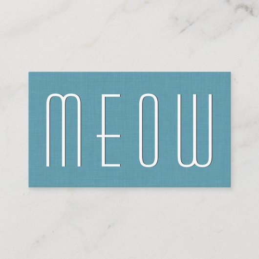 Aqua PET CARE BUSINESS Simple Style V63F Visitekaartje (Voorkant)