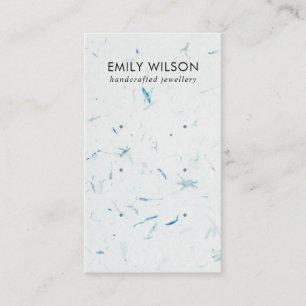 AQUA PETAL HANDGEMAAKT PAPIER 3 STUD OORBEL DISPLA VISITEKAARTJE