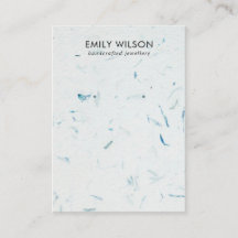 AQUA PETAL HANDGEMAAKTE PAPIEREN STUD OORBEL DISPL