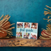 Aqua Photo Collage Kinder School Year Keepslag Fotoplaat (Zijkant)