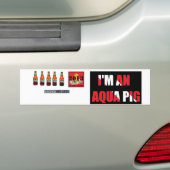 Aqua Pigs Bumpersticker (Op auto)