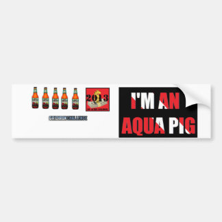 Aqua Pigs Bumpersticker