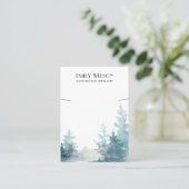 AQUA PINE TREE BOEST WINTER BRACELET DISPLAY VISITEKAARTJE (Staand voorkant)