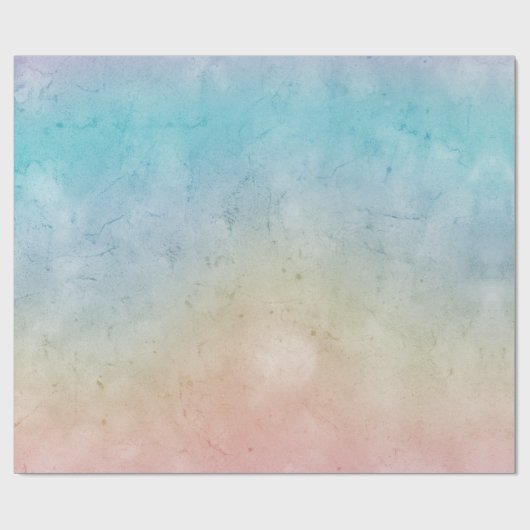 Aqua Pink Tie kleurstof Cadeaupapier (Vlak)